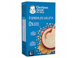 Imagen del producto Gerber papilla 8 cereales con galleta 475g