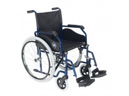 Breezy 90 silla de ruedas 24" maciza ancho 45cm azul